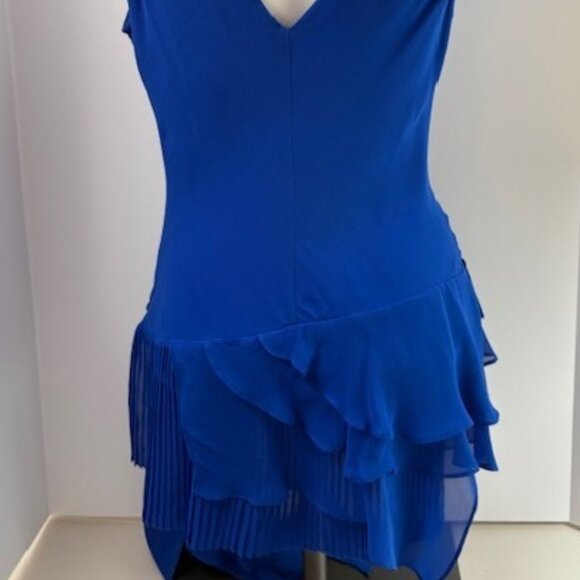 BCBG - Max Azria COLLECTION - Royal Blue Silk Blouse - Picture 5 of 12